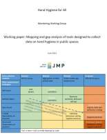 JMP 2021 Hand Hygiene in Public Spaces