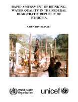 WHO UNICEF RADWQ Ethiopia Report
